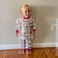 Christmas Construction Pajamas- Little Boy Custom Holiday Pajamas