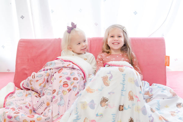 Personalized Toddler Blankets Mermaids